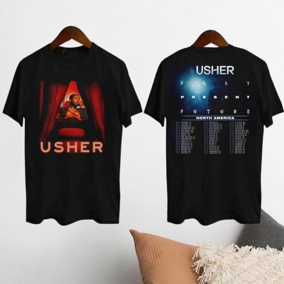 2024 Usher Past Present Future Tour Shirt, Usher Concert 2024 Shirt, Usher Fan G - Picture 1 of 1